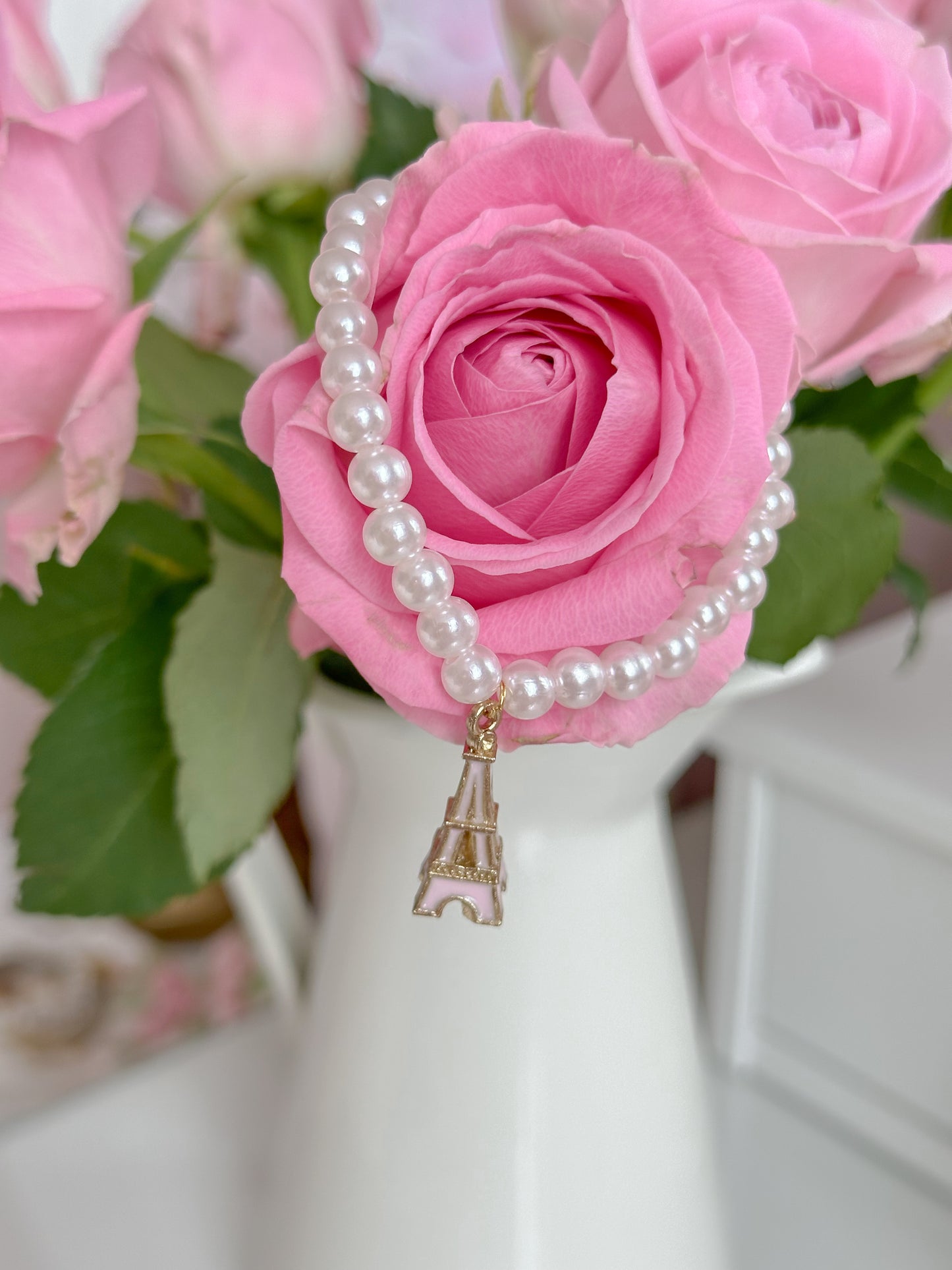The Parisian Pink Eiffel Bracelet