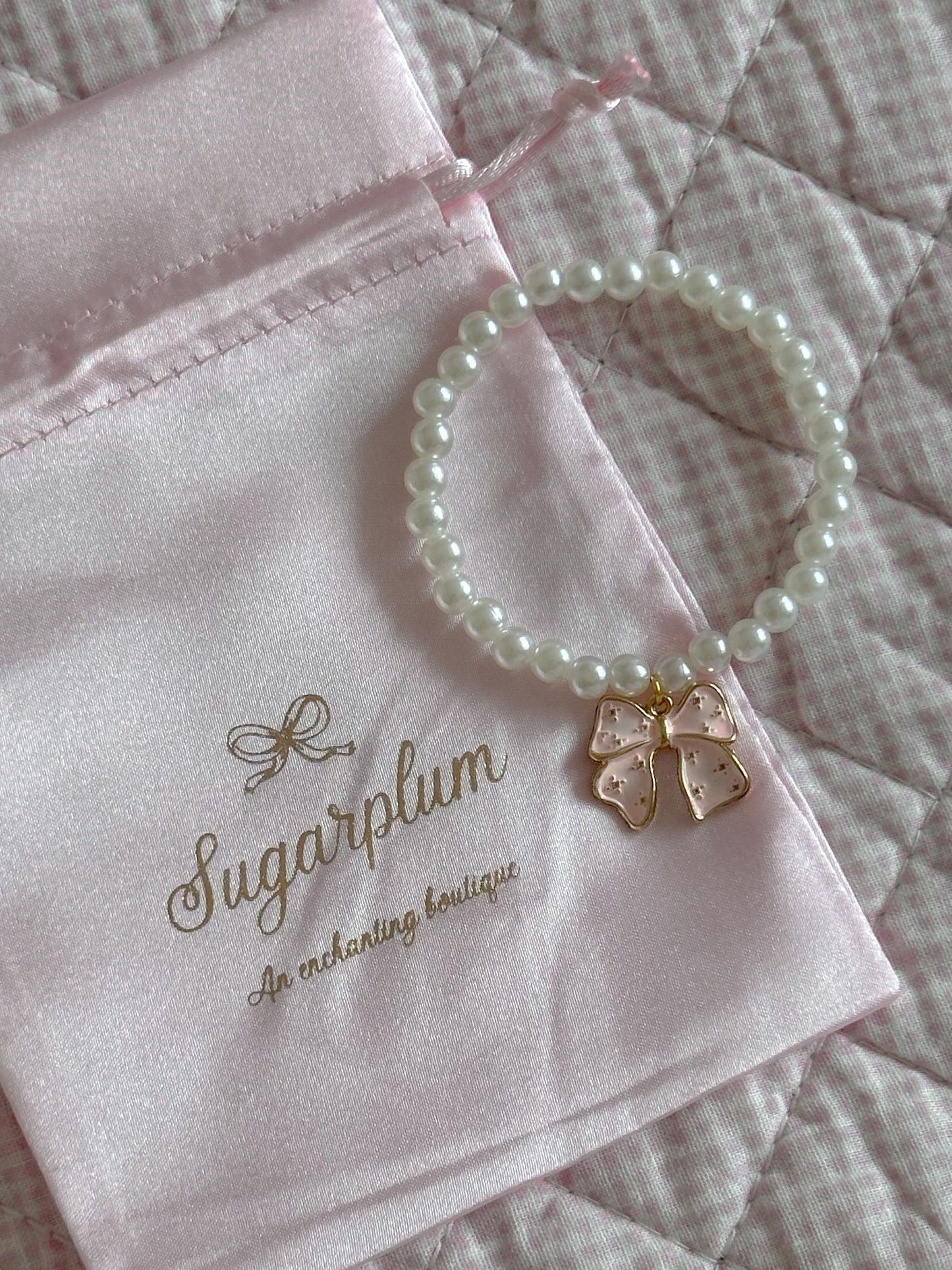 The Pretty In Pink Bow Bracelet